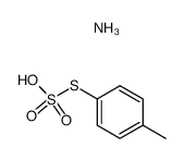 ammonium S-p-tolyl thiosulphate Structure
