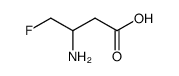 3-amino-4-fluorobutanoic acid结构式