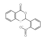 9-(2-nitrophenyl)-8-oxa-10-thiabicyclo[4.4.0]deca-1,3,5-trien-7-one Structure