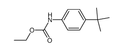 ethyl N-(4-tert.-butyl-phenyl)-carbamate结构式
