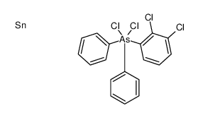 dichloro-(2,3-dichlorophenyl)-diphenyl-λ5-arsane,tin Structure