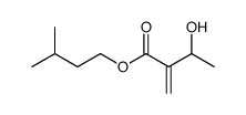 Isopentyl 3-hydroxy-2-methylenebutanoate structure