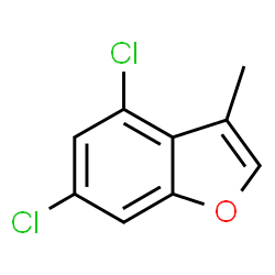 4,6-二氯-3-甲基苯并呋喃结构式