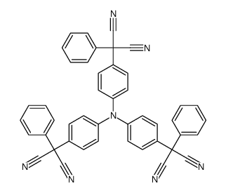 2-[4-[4-[dicyano(phenyl)methyl]-N-[4-[dicyano(phenyl)methyl]phenyl]anilino]phenyl]-2-phenylpropanedinitrile结构式