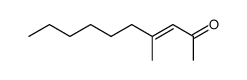 (E)-4-methyl-dec-3-en-2-one结构式