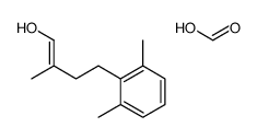 4-(2,6-dimethylphenyl)-2-methylbut-1-en-1-ol,formic acid Structure