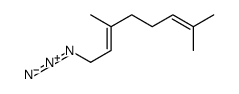 1-azido-3,7-dimethylocta-2,6-diene Structure