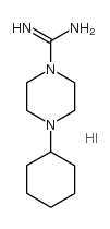 4-CYCLOHEXYLPIPERAZINE-1-CARBOXIMIDAMIDE HYDROIODIDE structure