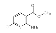 2-氨基-6-氯-3-吡啶羧酸甲酯结构式