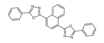 2,2'-(naphthalene-1,4-diyl)bis[5-phenyl-1,3,4-oxadiazole] structure