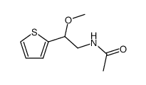 N-(2-methoxy-2-[2]thienyl-ethyl)-acetamide Structure
