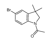 1-acetyl-5-bromo-3,3-dimethylindoline结构式