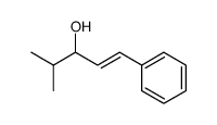 (1E)-4-methyl-1-phenylpent-1-en-3-ol结构式