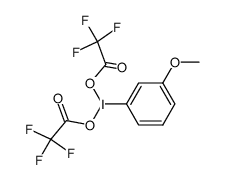 (3-methoxy)(bis(trifluoroacetoxy)iodo)benzene Structure