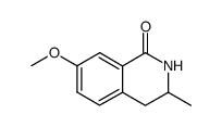 7-methoxy-3-methyl-3,4-dihydro-2H-isoquinolin-1-one Structure