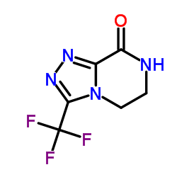 3-(Trifluoromethyl)-6,7-dihydro[1,2,4]triazolo[4,3-a]pyrazin-8(5H)-one structure