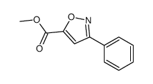 3-苯基异噁唑-5-羧酸甲酯结构式