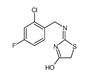 2-[(2-chloro-4-fluorophenyl)methylamino]-1,3-thiazol-4-one结构式