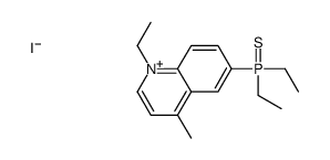 diethyl-(1-ethyl-4-methylquinolin-1-ium-6-yl)-sulfanylidene-λ5-phosphane,iodide结构式