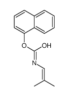 naphthalen-1-yl N-(2-methylprop-1-enyl)carbamate结构式