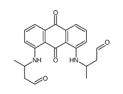 3-[[9,10-dioxo-8-(4-oxobutan-2-ylamino)anthracen-1-yl]amino]butanal Structure