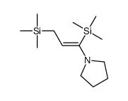 trimethyl-(1-pyrrolidin-1-yl-3-trimethylsilylprop-1-enyl)silane Structure