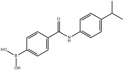 4-(4-异丙基苯胺基甲酰基)苯硼酸频哪醇酯结构式