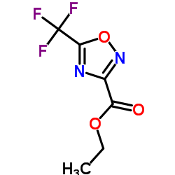 5-(三氟甲基)-1,2,4-噁二唑-3-羧酸乙酯结构式