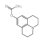 2,3,6,7-Tetrahydro-1H,5H-benzo(ij)quinolizin-9-ol acetate Structure
