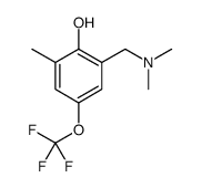 Phenol, 2-[(dimethylamino)methyl]-6-methyl-4-(trifluoromethoxy) Structure
