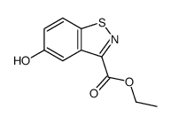 ethyl 5-hydroxy-1,2-benzothiazole-3-carboxylate Structure