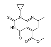 Pyrido[2,3-d]pyrimidine-5-carboxylic acid, 1-cyclopropyl-1,2,3,4-tetrahydro-7-methyl-4-oxo-2-thioxo-, methyl ester Structure