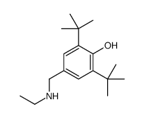 2,6-ditert-butyl-4-(ethylaminomethyl)phenol Structure