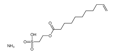 ammonium 2-sulphonatoethyl undec-10-enoate Structure