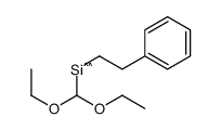 diethoxymethyl(2-phenylethyl)silane Structure