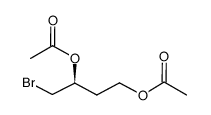 (S)-2,4-二乙酰氧基-1-溴丁烷结构式