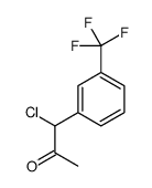 1-氯-1-(3-三氟甲基苯基)-2-丙酮结构式