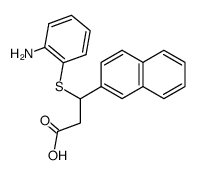 3-((2-aminophenyl)thio)-3-(naphthalen-2-yl)propanoic acid结构式