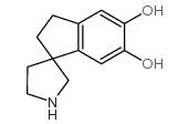 (9CI)-2,3-二氢螺[1H-茚-1,3-吡咯烷]-5,6-二醇结构式