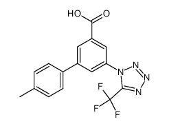 4′-methyl-5-(5-trifluoromethyltetrazol-1-yl)biphenyl-3-carboxylic acid Structure