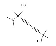 7-Dimethylamino-2,7-dimethyl-octadiin-(3,5)-ol-(2)*HCl结构式