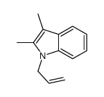 2,3-dimethyl-1-prop-2-enylindole结构式