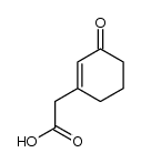 (3-oxo-cyclohex-1-enyl)-acetic acid结构式