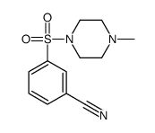3-(4-甲基哌嗪-1-磺酰基)苯甲腈结构式