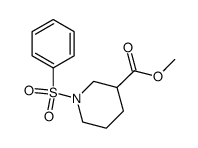 1-benzenesulfonyl-piperidine-3-carboxylic acid methyl ester结构式