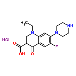 Norfloxacin hydrochloride structure