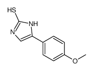 4-(4-methoxyphenyl)-1,3-dihydroimidazole-2-thione结构式