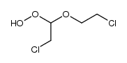 bis(2-chloroethyl) ether hydroperoxide Structure