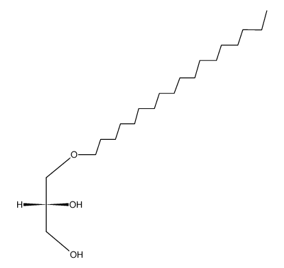3-O-十八烷基-sn-甘油结构式