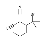 2-(2-bromo-2-methylhexan-3-yl)propanedinitrile结构式